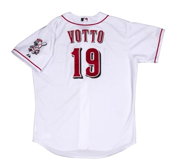 2012 Joey Votto Game Used Walk Off Home Run Jersey (MLB Authenticated)
